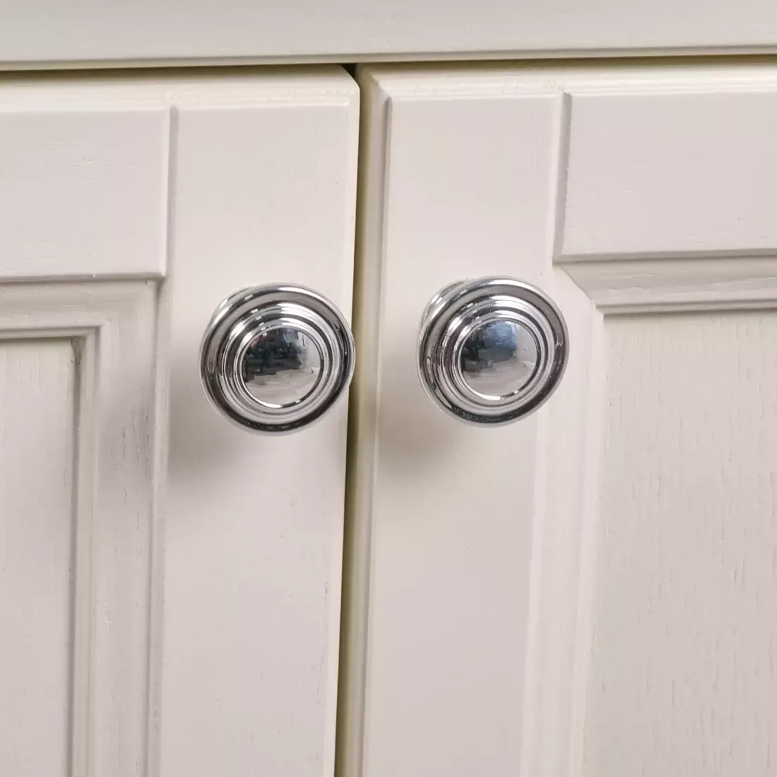 Тумба напольная ValenHouse Эллина 80/2 с раковиной Erica 80, 2 двери, слоновая кость, хром