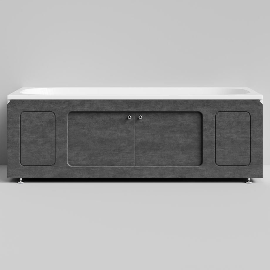 Экран под ванну Vod-ok Лидер 170 раздвижной Серый камень