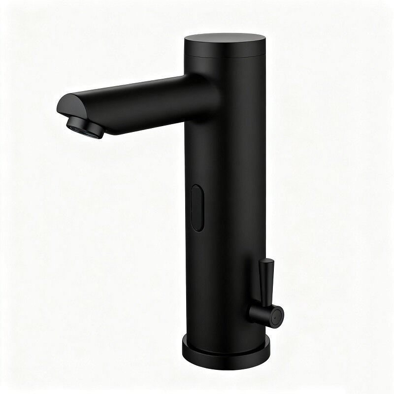 Смеситель для раковины SantiLine SL-9025MB PHOTOCELL, инфракрасный, черный матовый