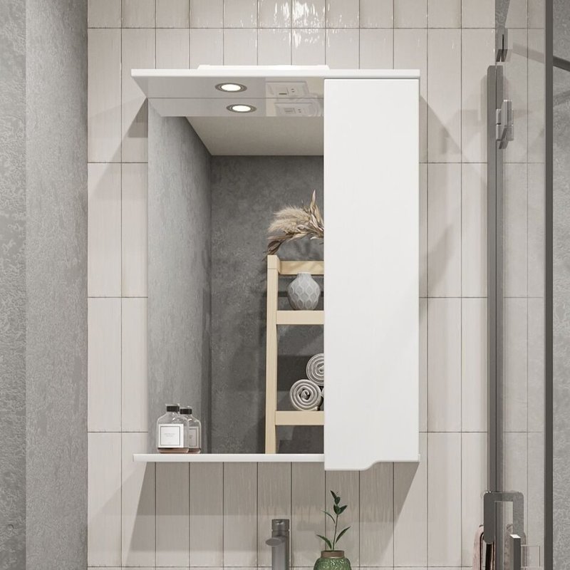 Зеркальный шкаф подвесной SanStar Bianca 60 белый