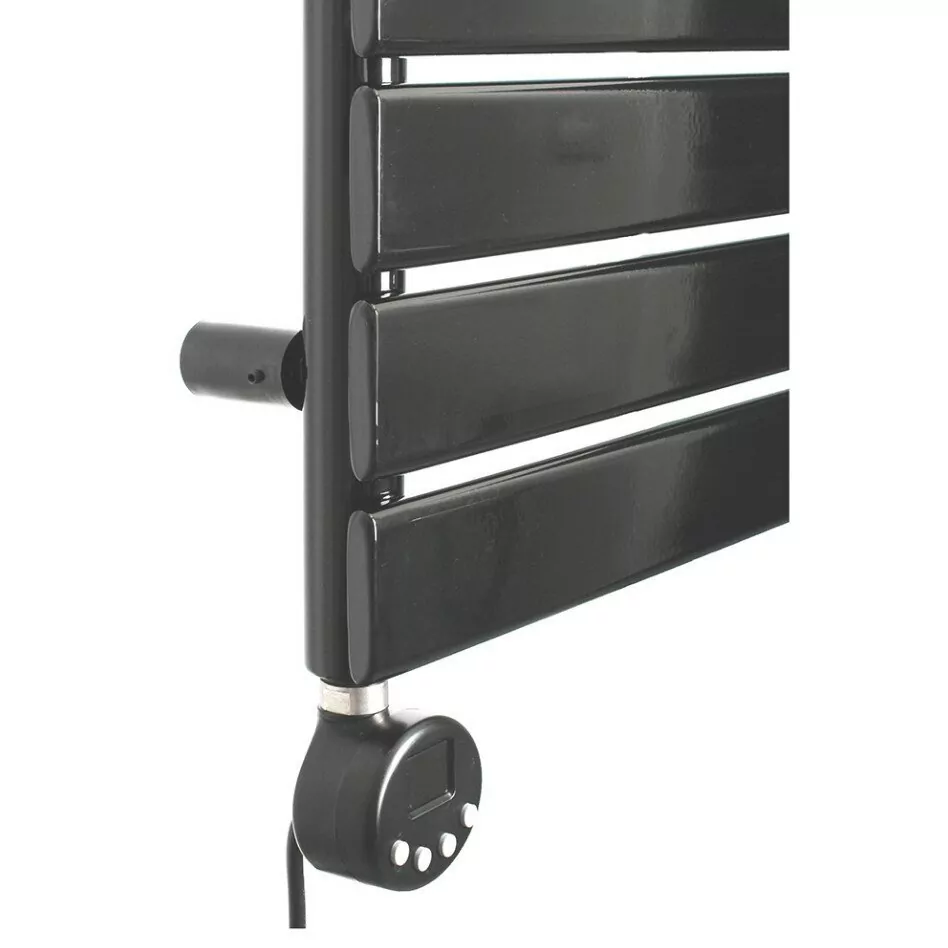 Полотенцесушитель электрический Domoterm Вита П9 500х748 EL левый, черный матовый