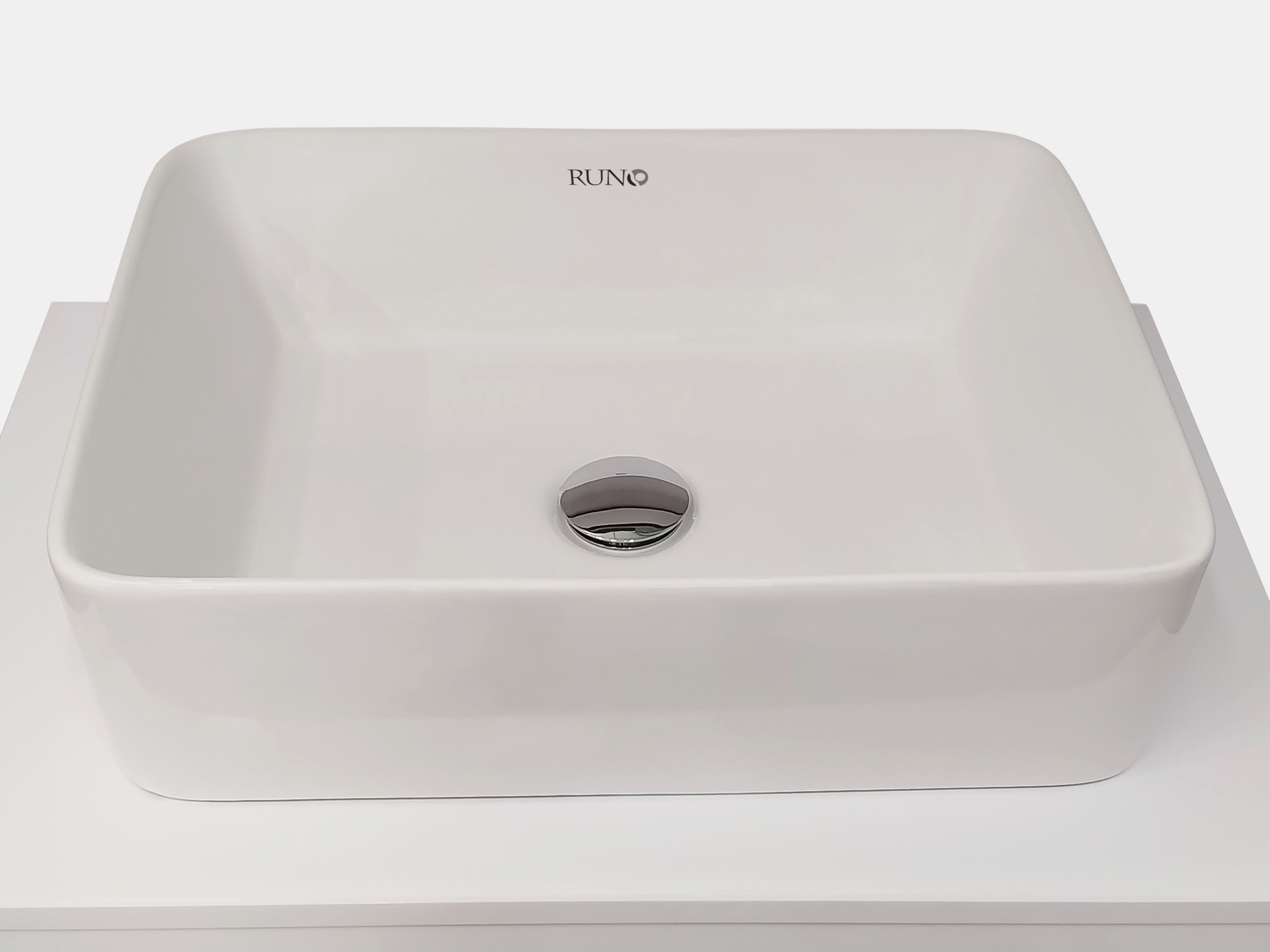 Раковина Runo TRE 48x37 прямоугольная, белый