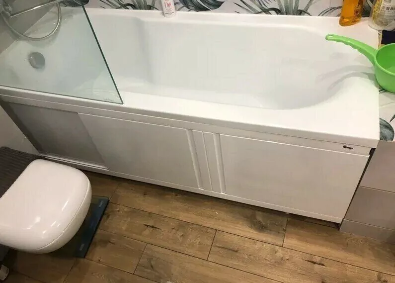 Экран под ванну Emmy Элис MAX 150 раздвижной белый