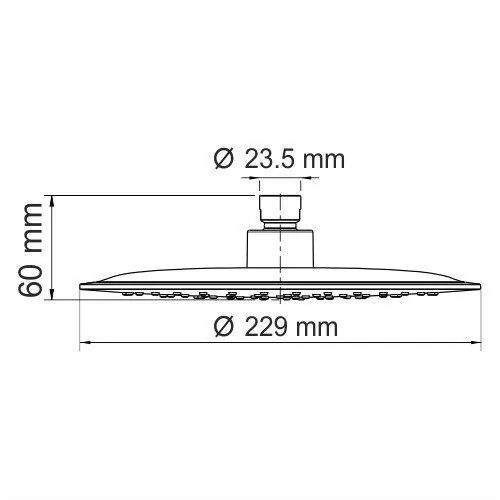 Верхний душ WasserKraft A115 темная бронза