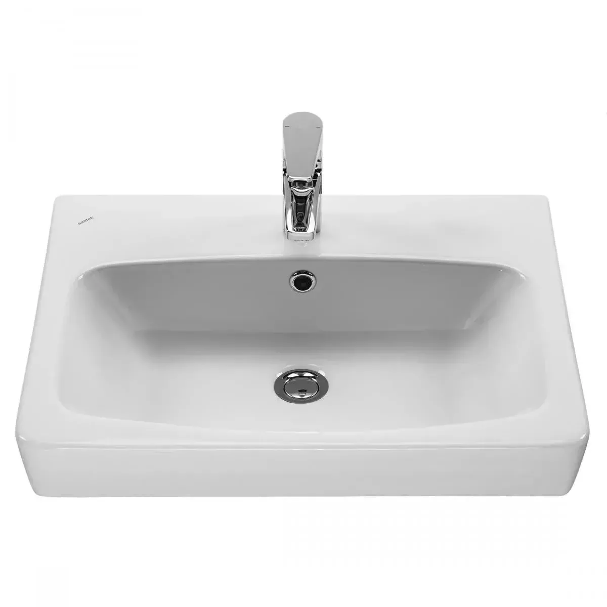 Тумба напольная 1Marka Tera 60Н с раковиной Нео 60, 1 дверь, белый