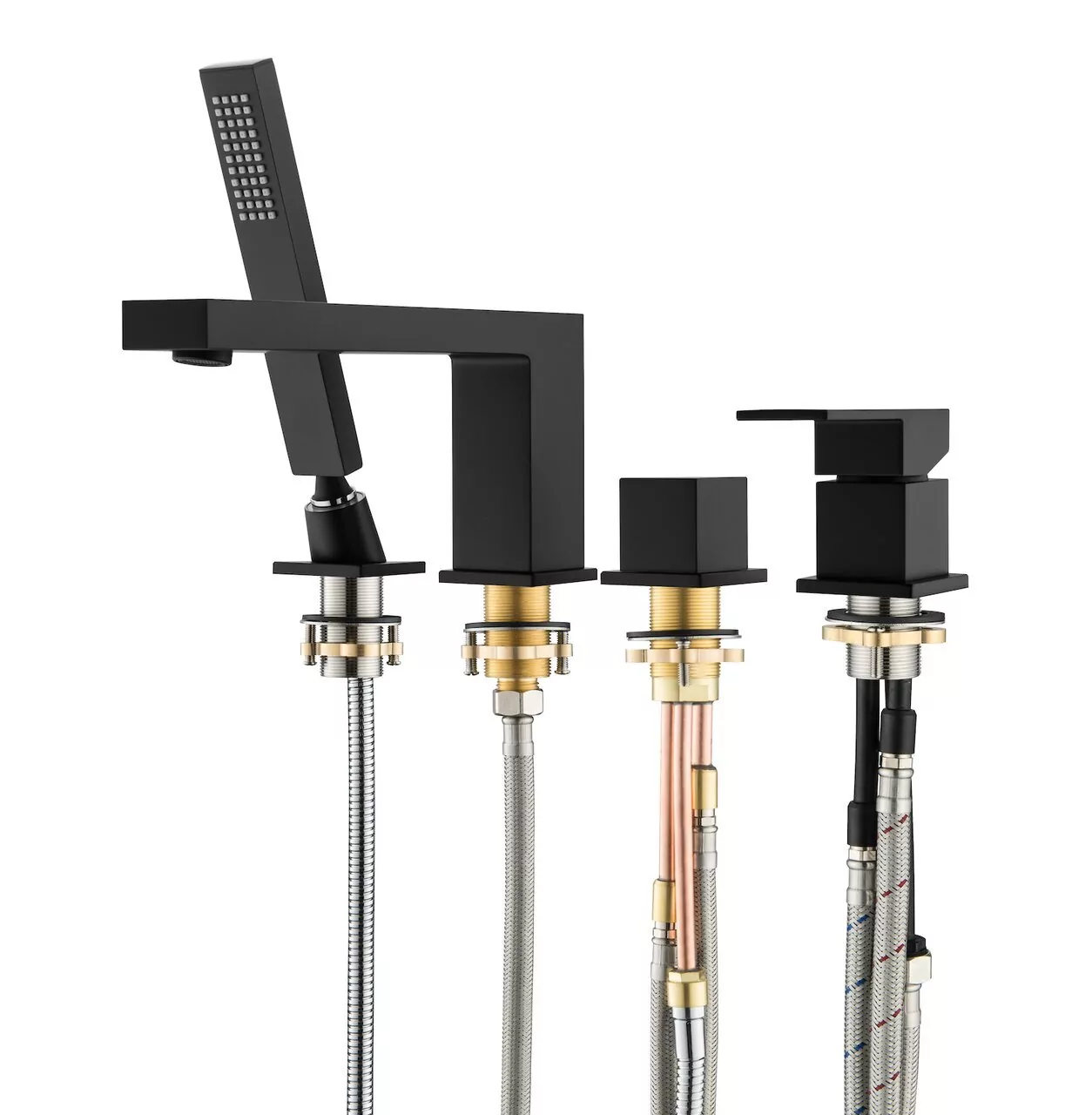 Смеситель на борт ванны Timo Selene 2130/03Y с черный матовый