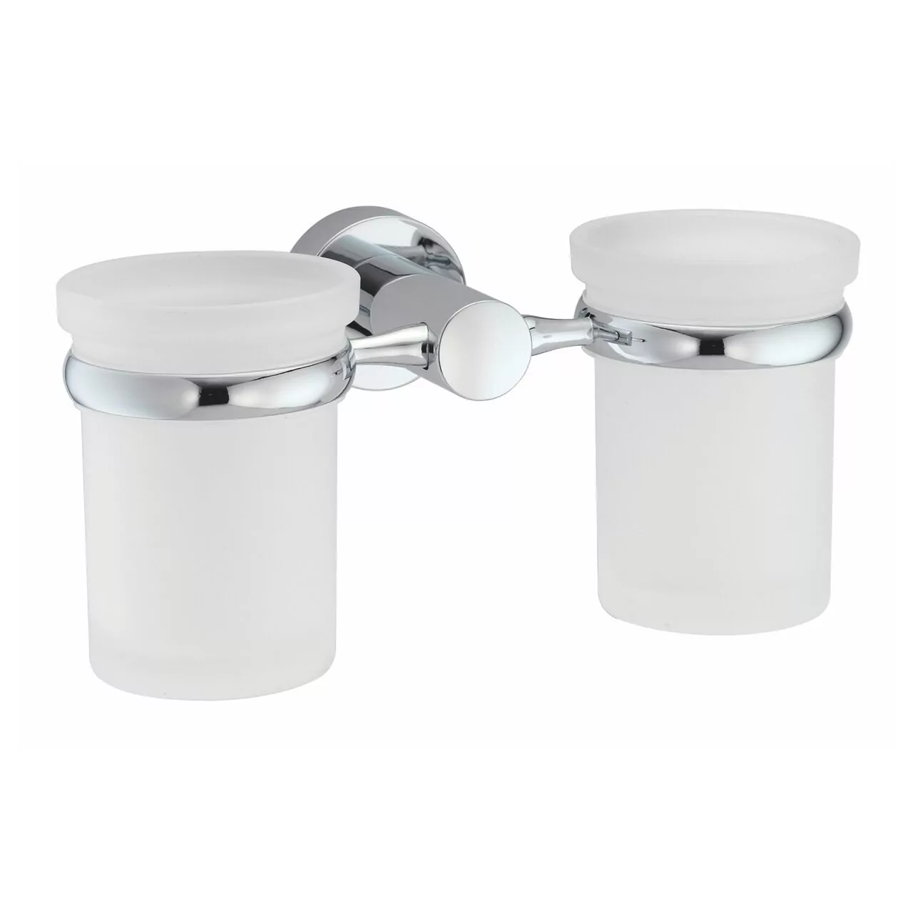 Стакан для щеток двойной WasserKraft Donau K-9428D хром