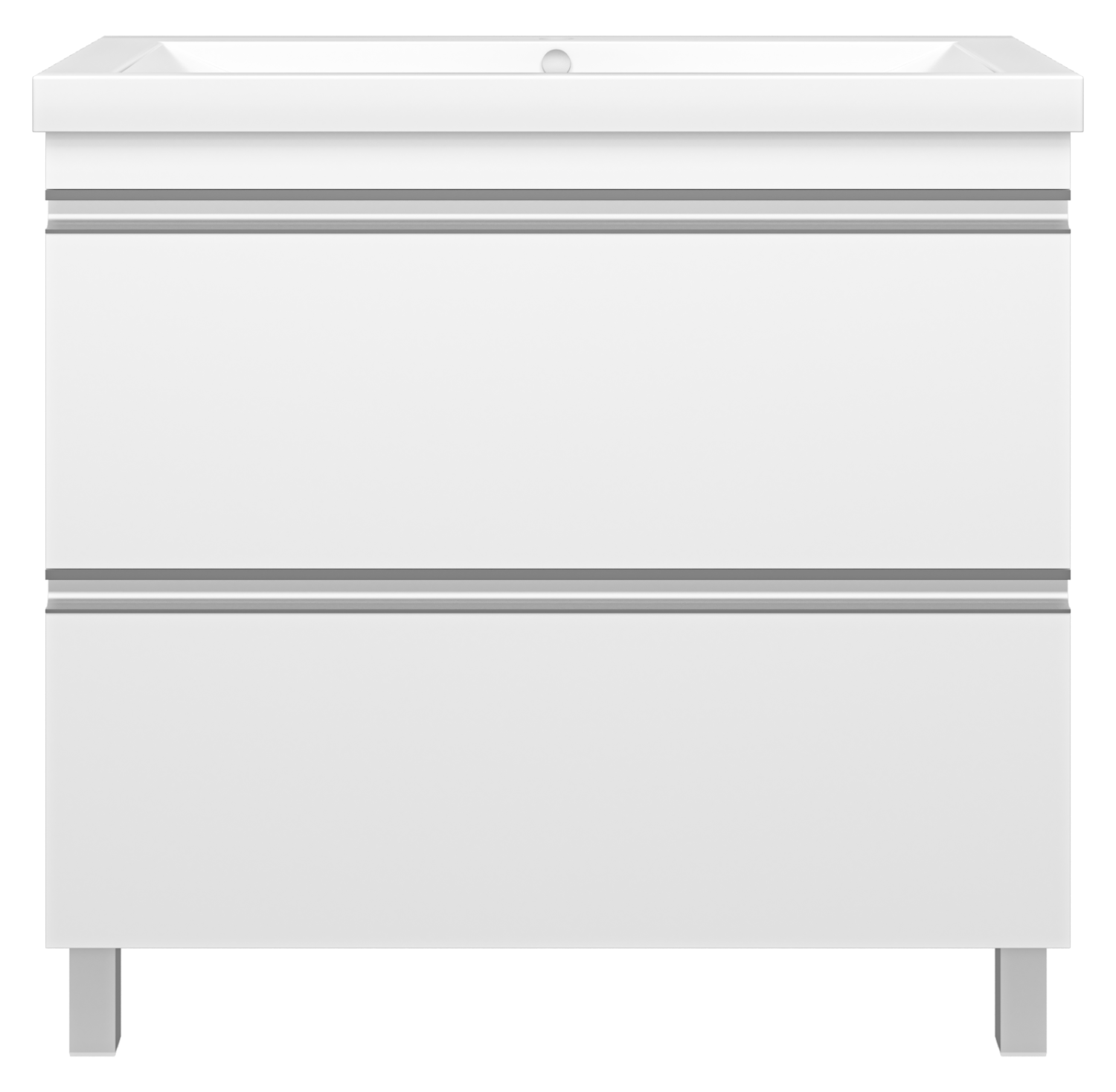 Тумба с раковиной Misty Ингрид 90 белый