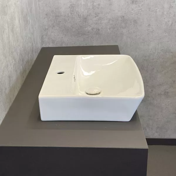 Тумба напольная Comforty Руза-50 дуб темно-коричневый с раковиной 9055RA-50 от магазина Vanna-Vanna.ru!
