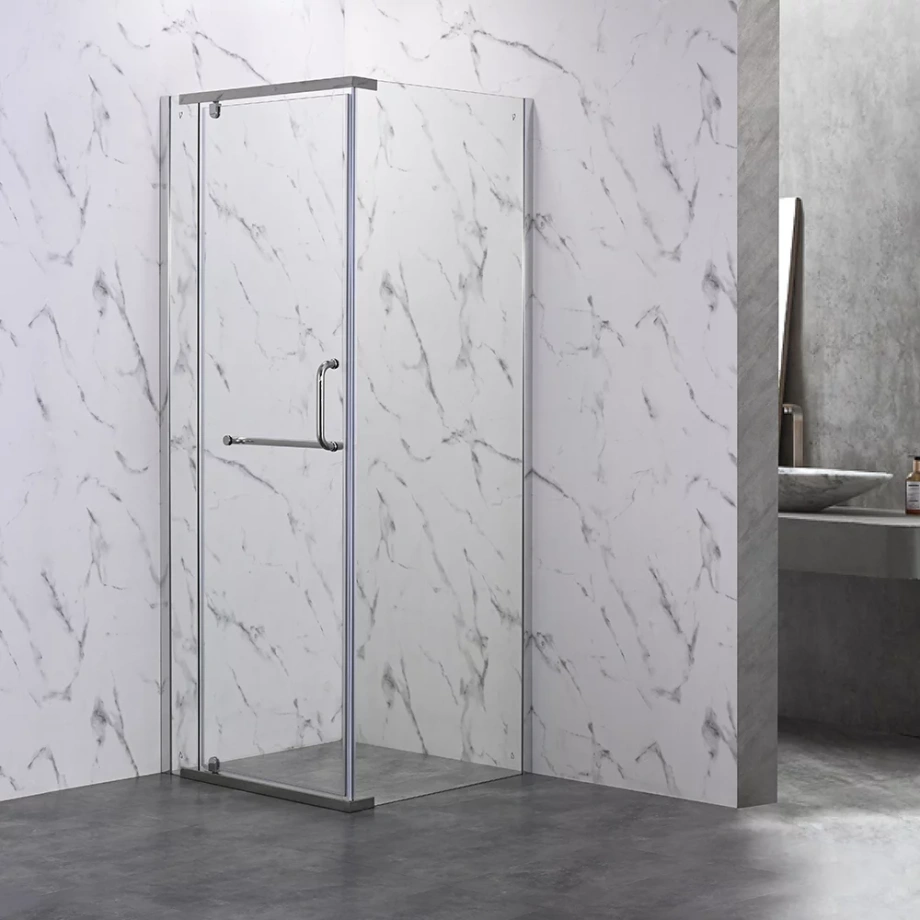 Душевой угол Veconi Rovigo RV-18, 1000х800х2000, хром, стекло прозрачное