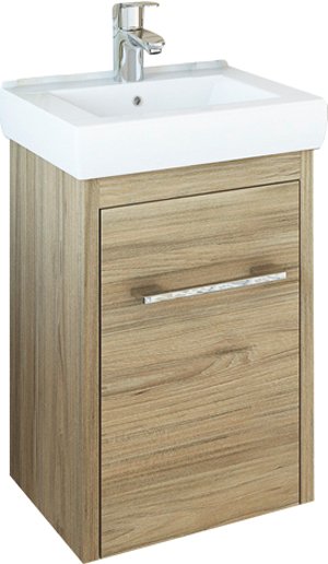 Тумба с раковиной Sanflor Ларго 40 подвесная, вяз швейцарский