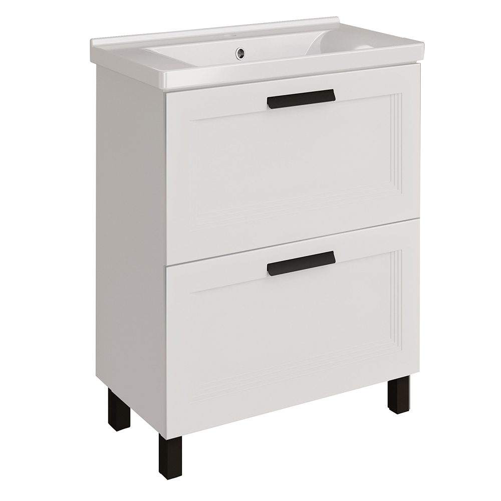 Мебель для ванной Асб-мебель София 60 комплект, напольный, белый