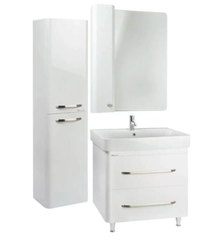 Тумба с раковиной Bellezza Олимпия 60 напольная, белая