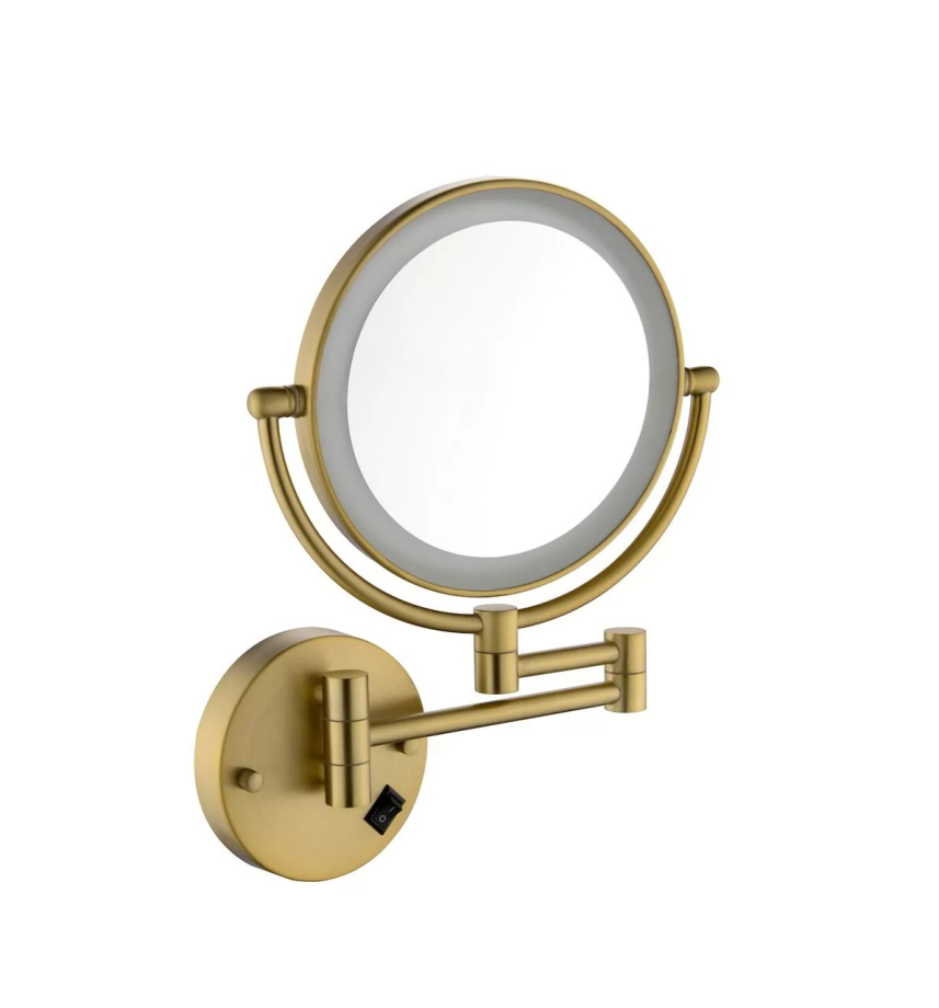 Зеркало косметическое Timo Saona 13376/17 матовое золото