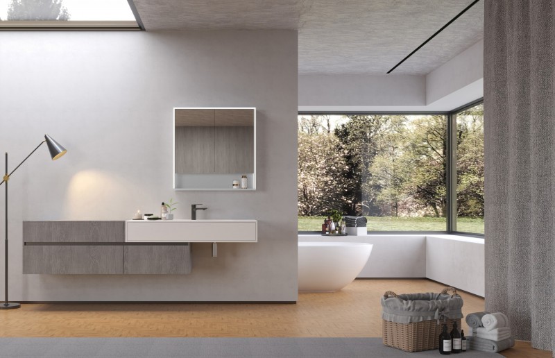 Зеркало-шкаф Esbano ES-5508 80х80