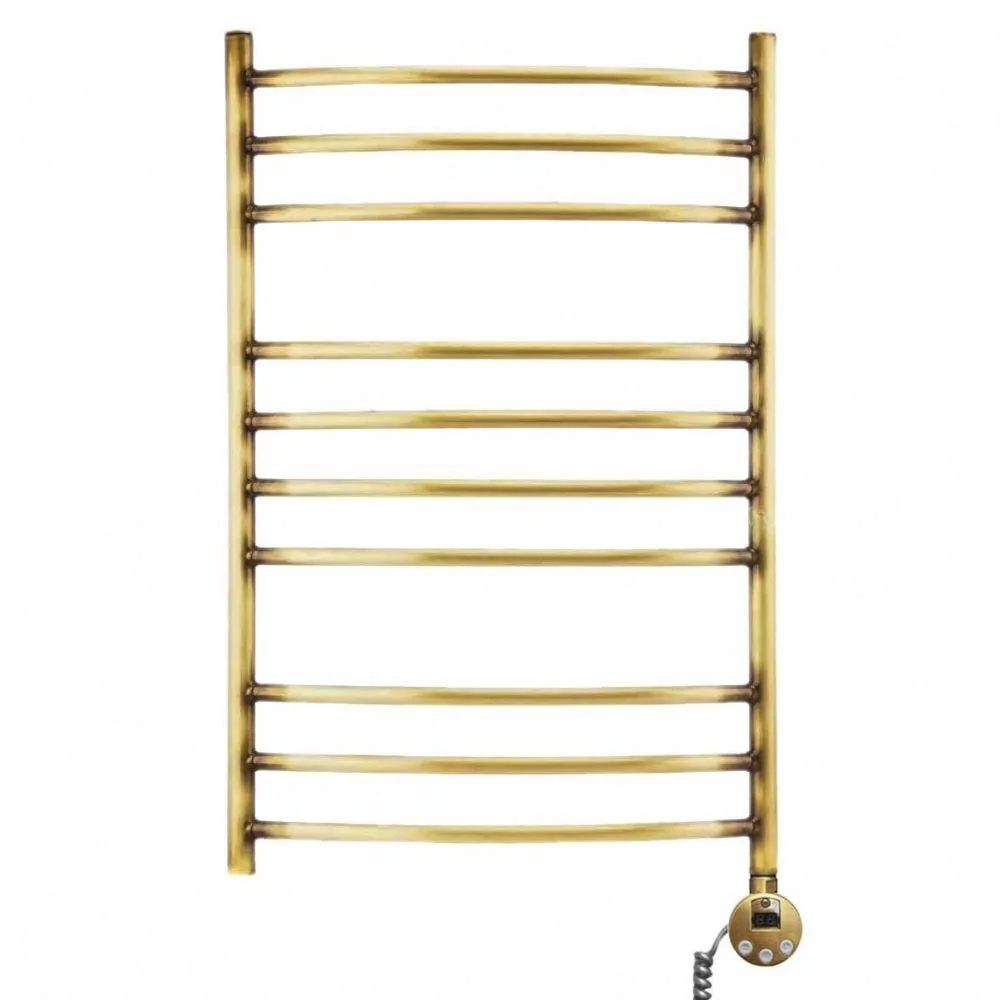 Полотенцесушитель электрический Domoterm Калипсо П10 500x800 R правый, античная бронза