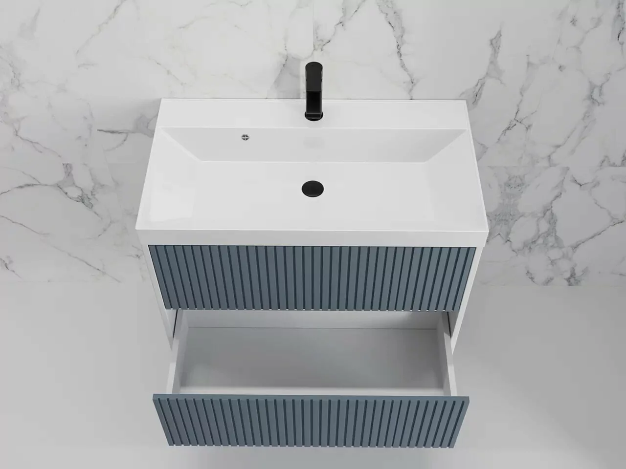 Тумба подвесная Style Line Стокгольм 80 с раковиной Classic 80, графит софт