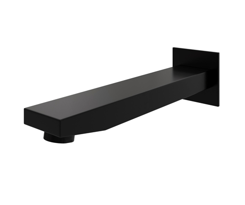 Настенный излив WasserKraft A220 встраиваемый, 182 мм, черный Soft-touch