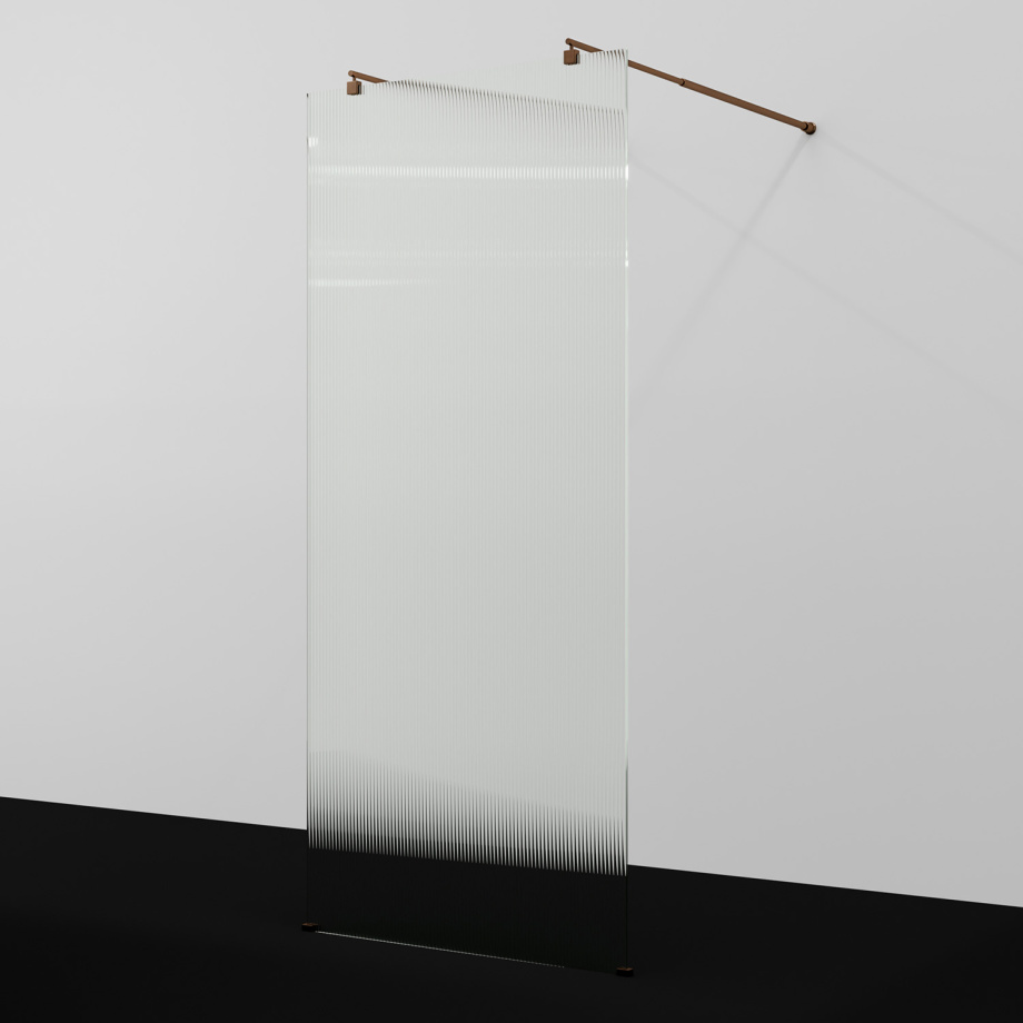 Душевая перегородка WasserKRAFT Vechte 60W46RG-FL розовое золото