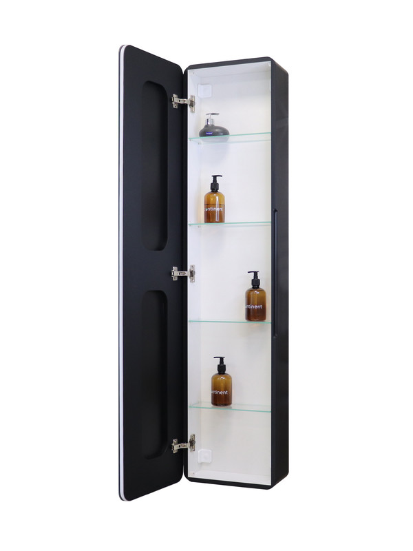 Пенал EQUIL Eltoro подвесной black LED 360х156