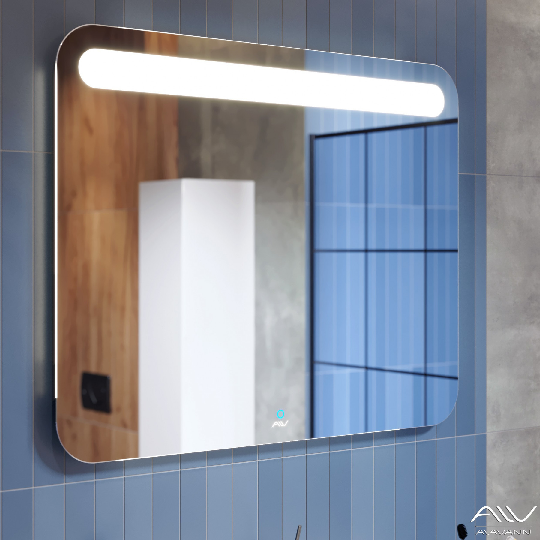 Зеркало Alavann Largo 90 свет сенсор
