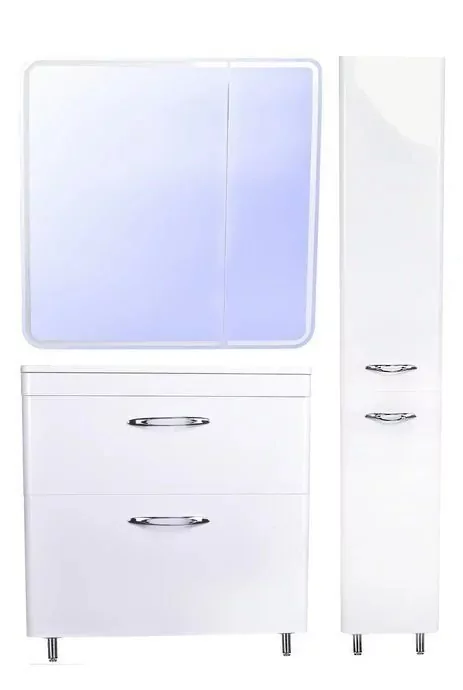 Тумба напольная Style Line Каре 80 Люкс Plus с раковиной Каре Люкс 80, белая от магазина Vanna-Vanna.ru!