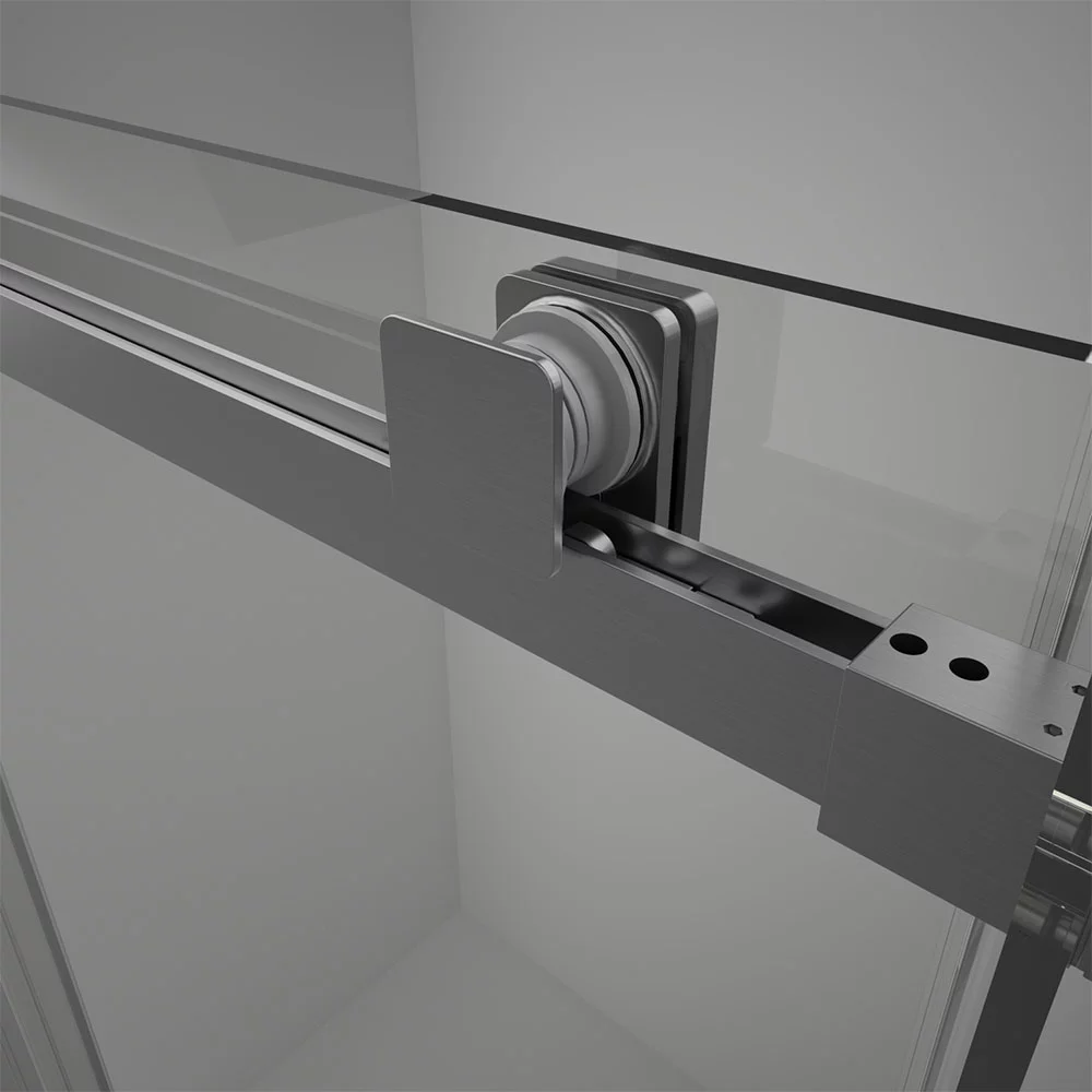 Душевой угол Veconi Rovigo RV-075GR, 1500х800х2000 графит брашинг, стекло прозрачное