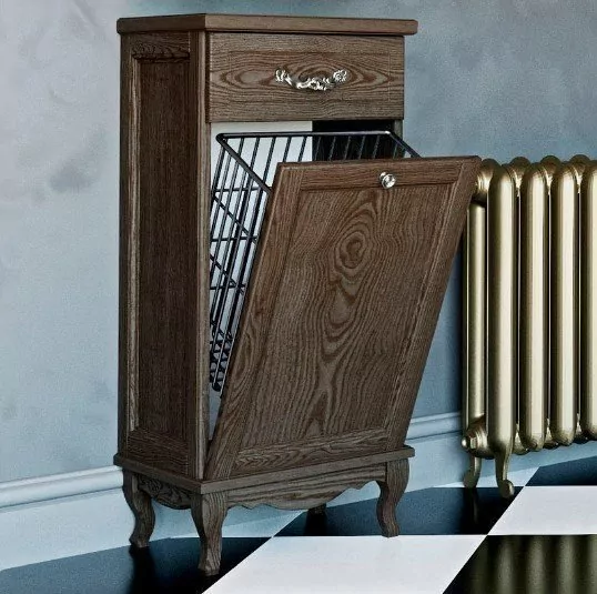 Тумба-комод ValenHouse Лиора 40 с корзиной, кальяри, ручки хром