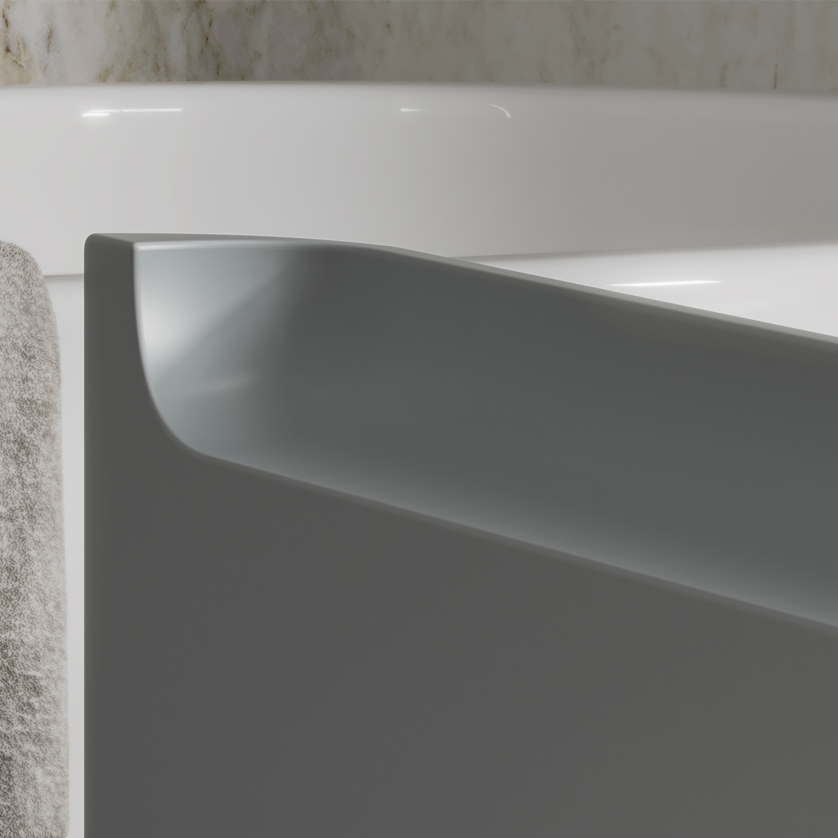 Тумба подвесная EQUIL Elegante с раковиной Nice 80, 1 ящик, мэйджик/дуб голиано