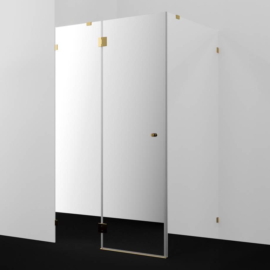 Душевой уголок WasserKRAFT Ems 76H10L-MR зеркальное стекло, левая ориентация