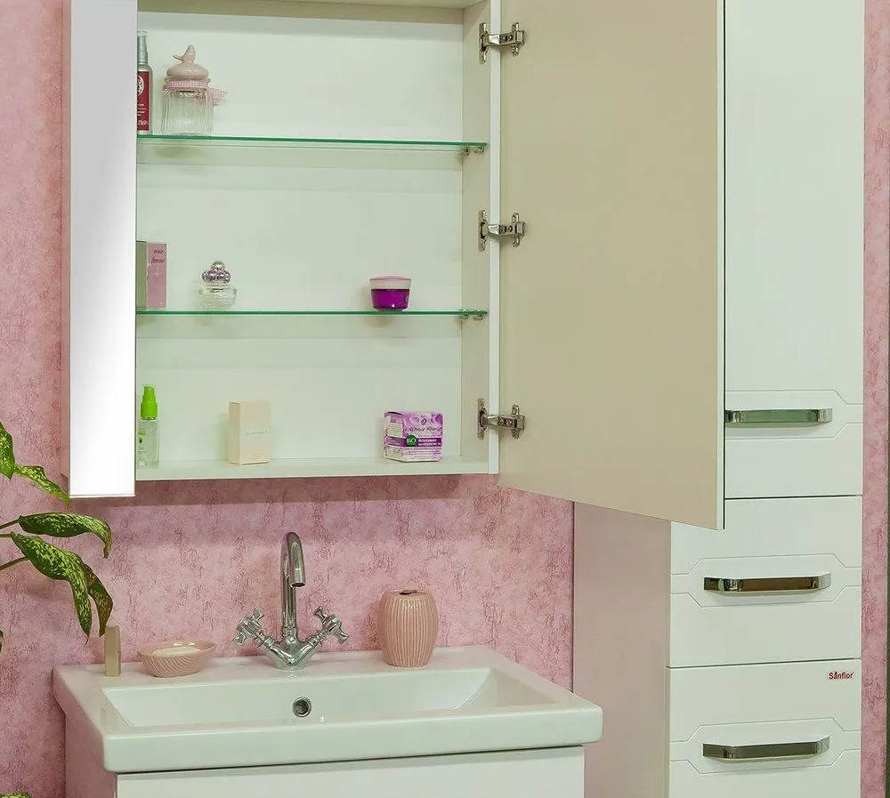 Зеркало-шкаф Sanflor Анкона 60 R белый