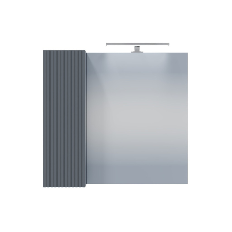 Зеркало-шкаф Санта Альтаир 70 L свет, графит матовый