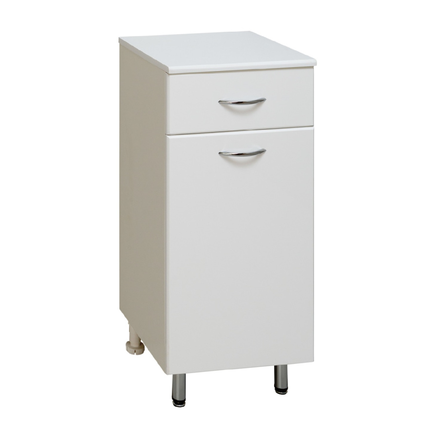 Тумба-комод Runo 40 с корзиной для белья, белый