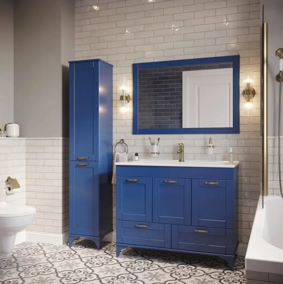 Пенал Sanflor Ванесса 35 L напольный, индиго