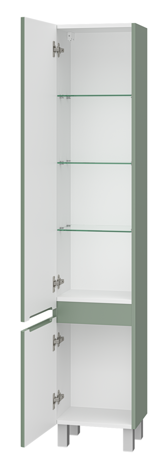 Пенал Brevita Victory 35 напольный/подвесной, L, зеленый