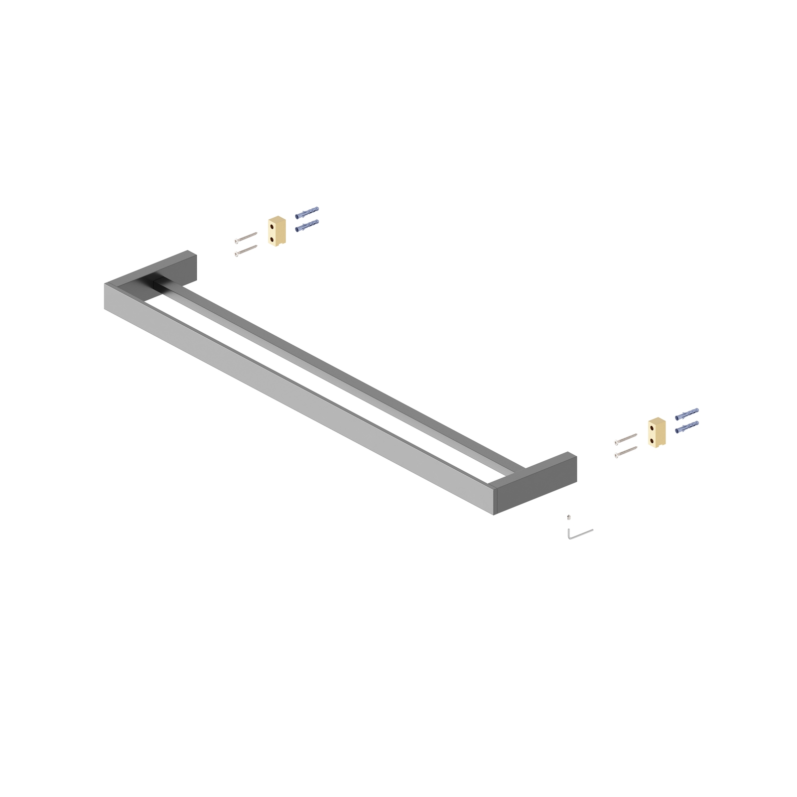 Полотенцедержатель двойной Timo Petruma 15256/18 черное золото