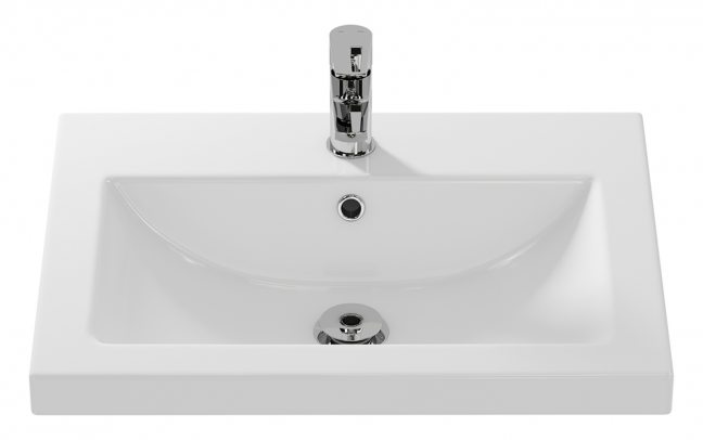 Тумба Misty Майна 60 с раковиной Como 60, напольный, сливки/белый