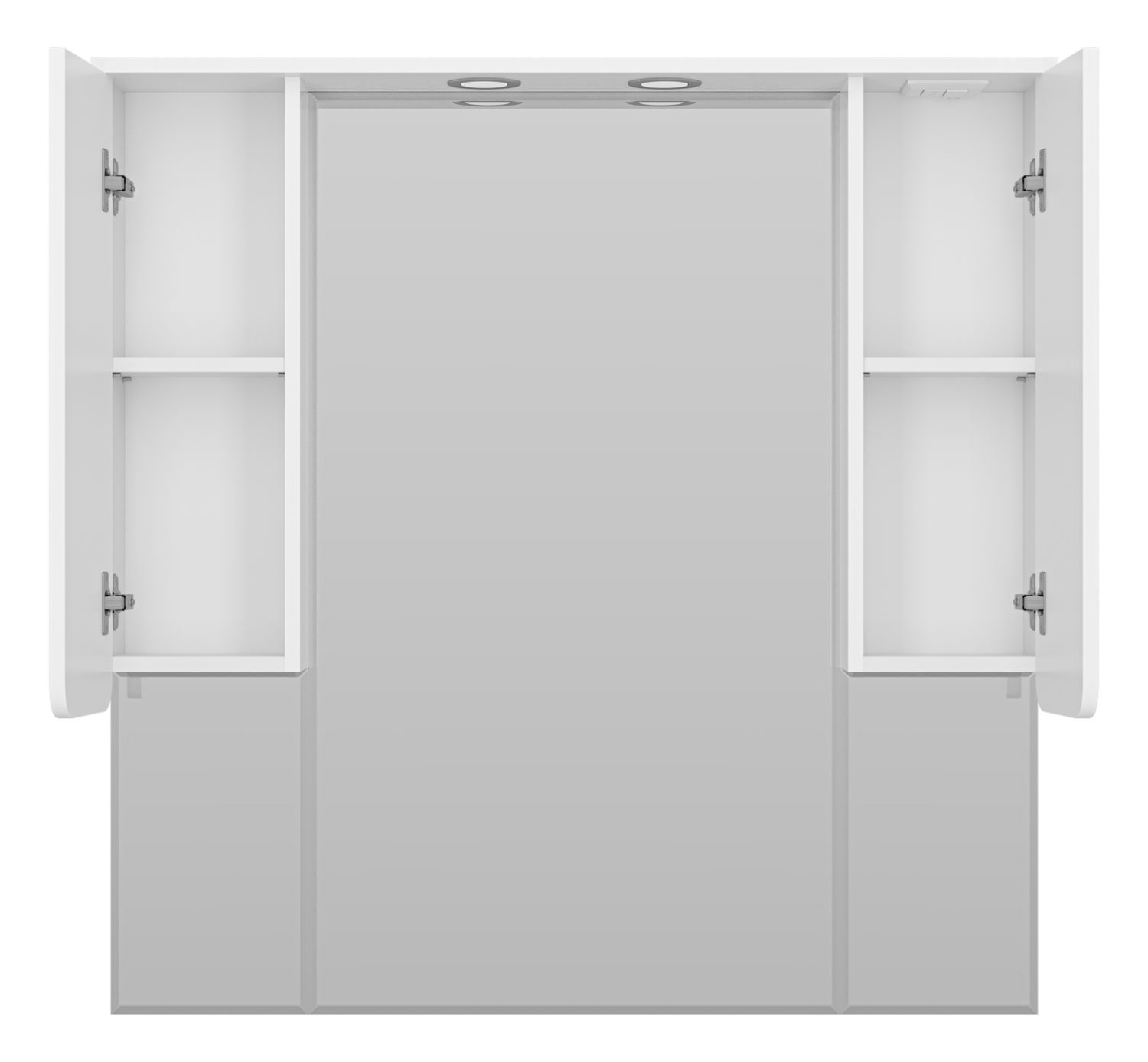 Зеркало со шкафчиком Misty Чегет 105, белый