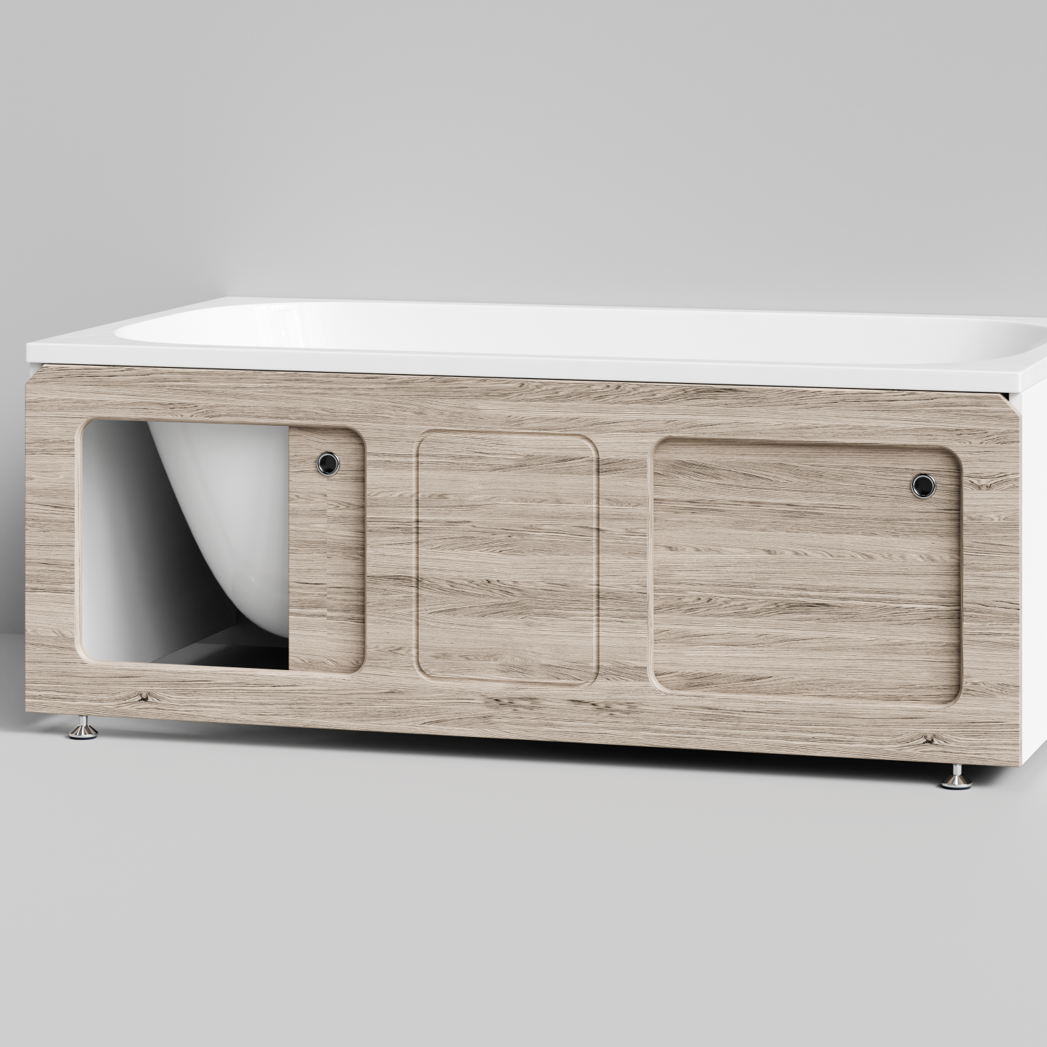 Экран под ванну Vod-ok Хит 150 раздвижной Дубослив ореховый светлый