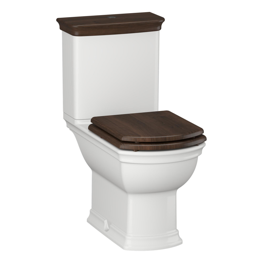 Унитаз-компакт Opadiris Риспекто OS239724A белый, антикварный орех