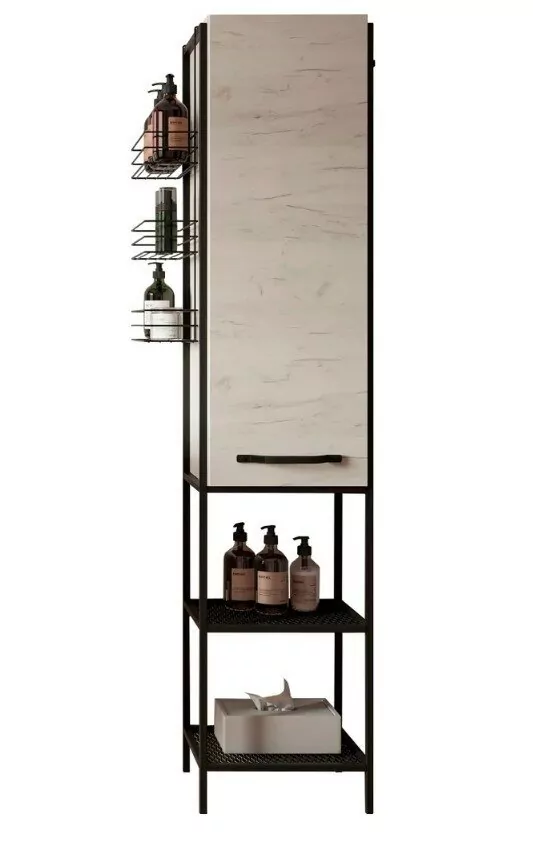 Пенал Sanflor Бруклин 50 L/R напольный, с открытой полкой, дуб крафт от магазина Vanna-Vanna.ru!