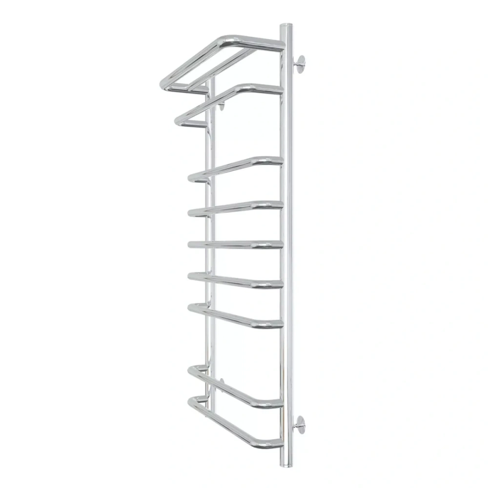 Полотенцесушитель водяной Laris Стандарт П9 500х1000 с полкой, хром от магазина Vanna-Vanna.ru!