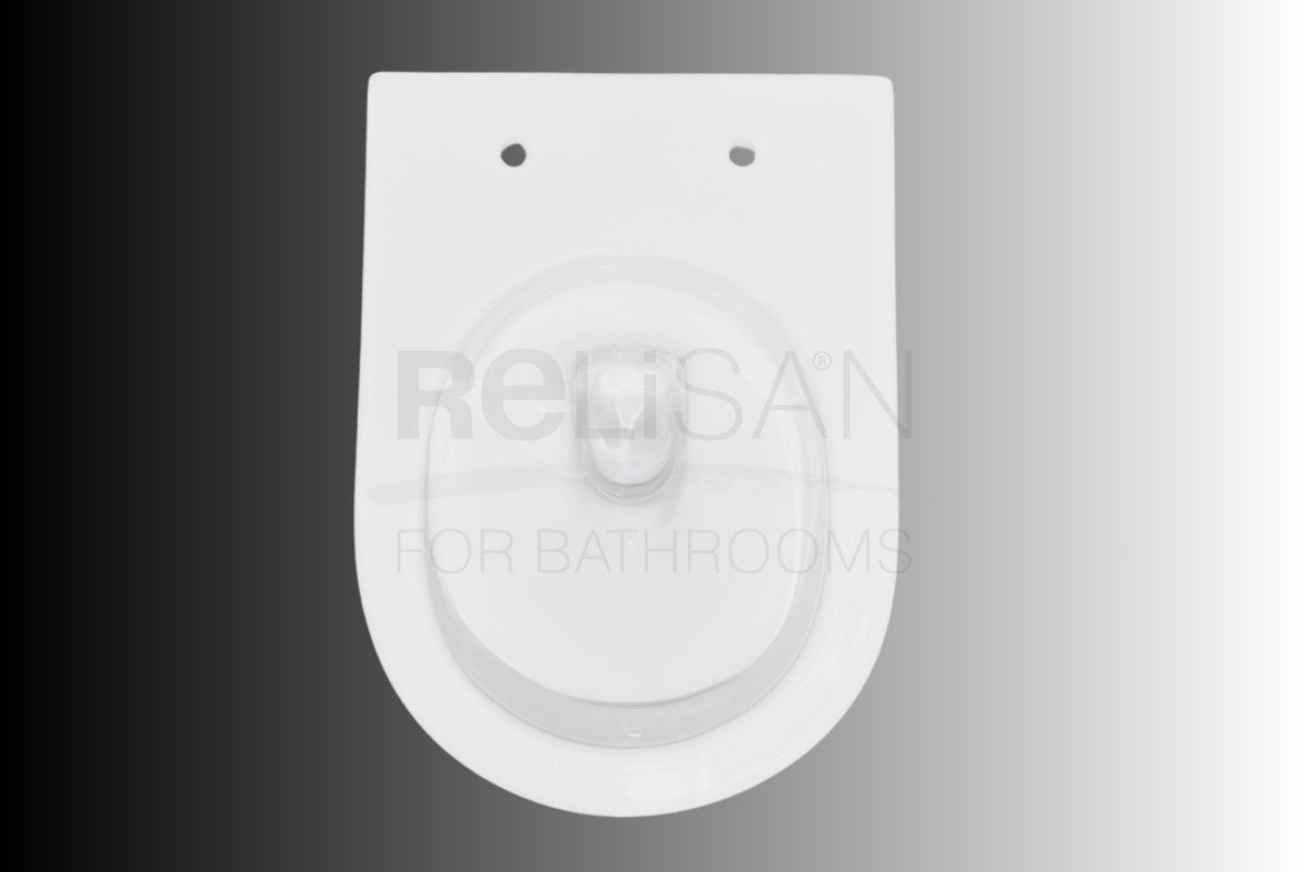 Унитаз подвесной Relisan WM 718/смыв торнадо, белый