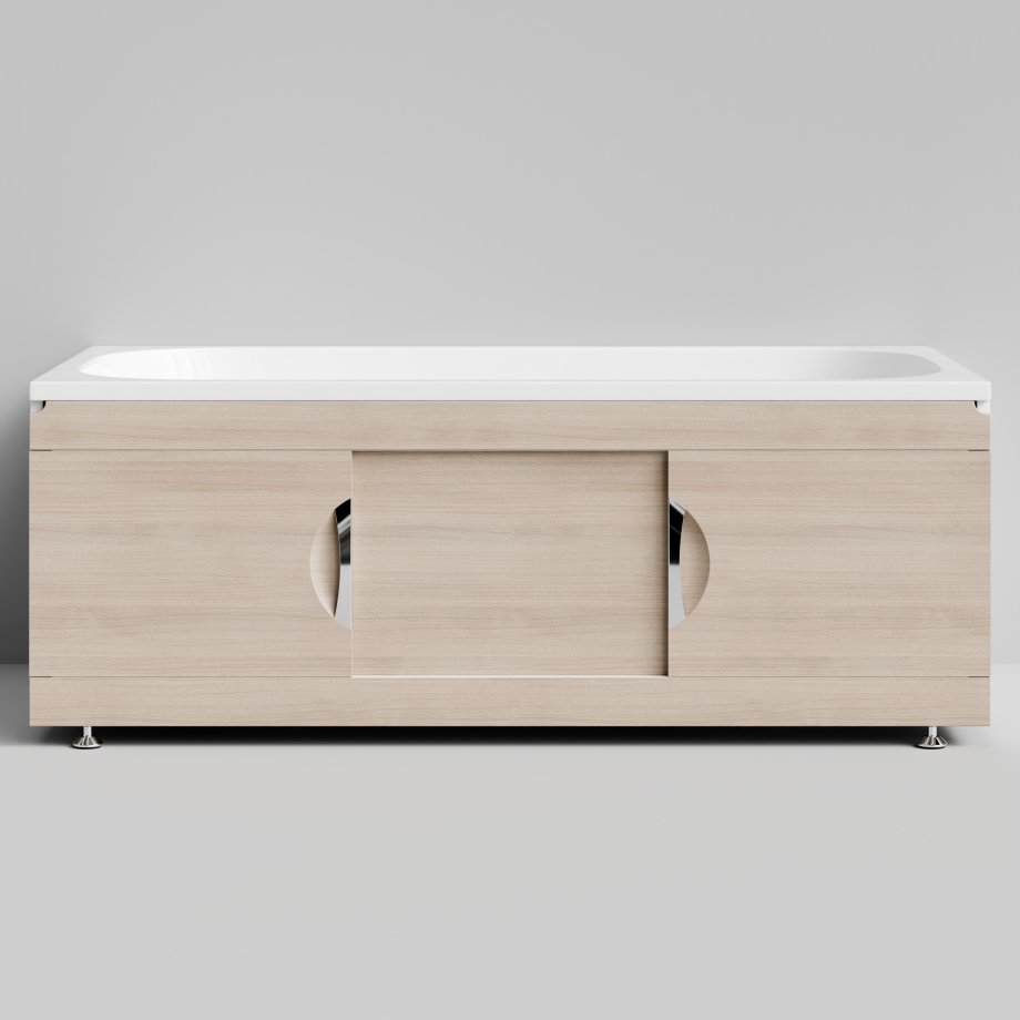 Экран под ванну Vod-ok Топ 150 раздвижной, дуб