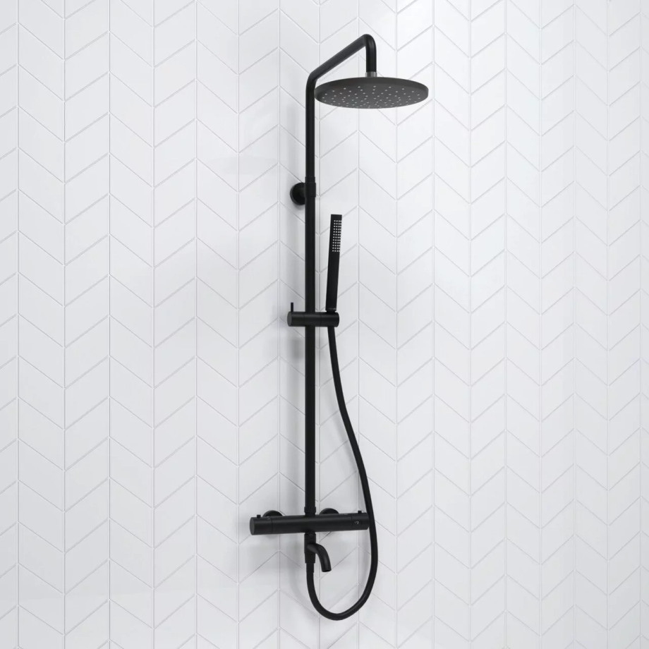 Душевая стойка WasserKraft A288.077.217.BM Thermo черный Soft-touch