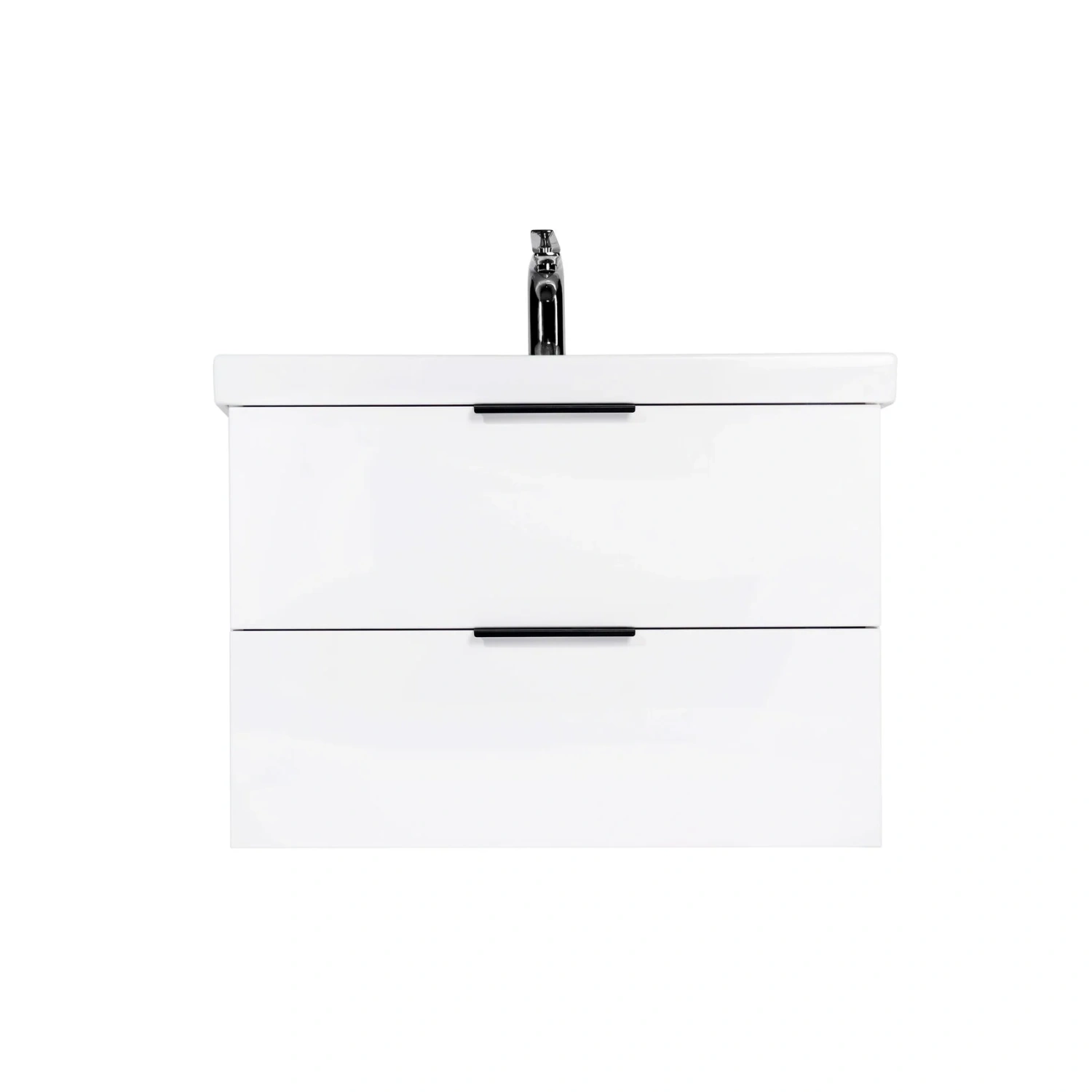 Тумба подвесная Viant Берлин 80 с раковиной Moduo 80, белый