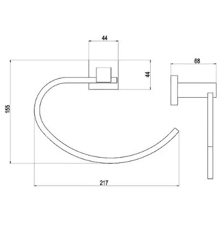 Полотенцедержатель Timo 10050/00 хром