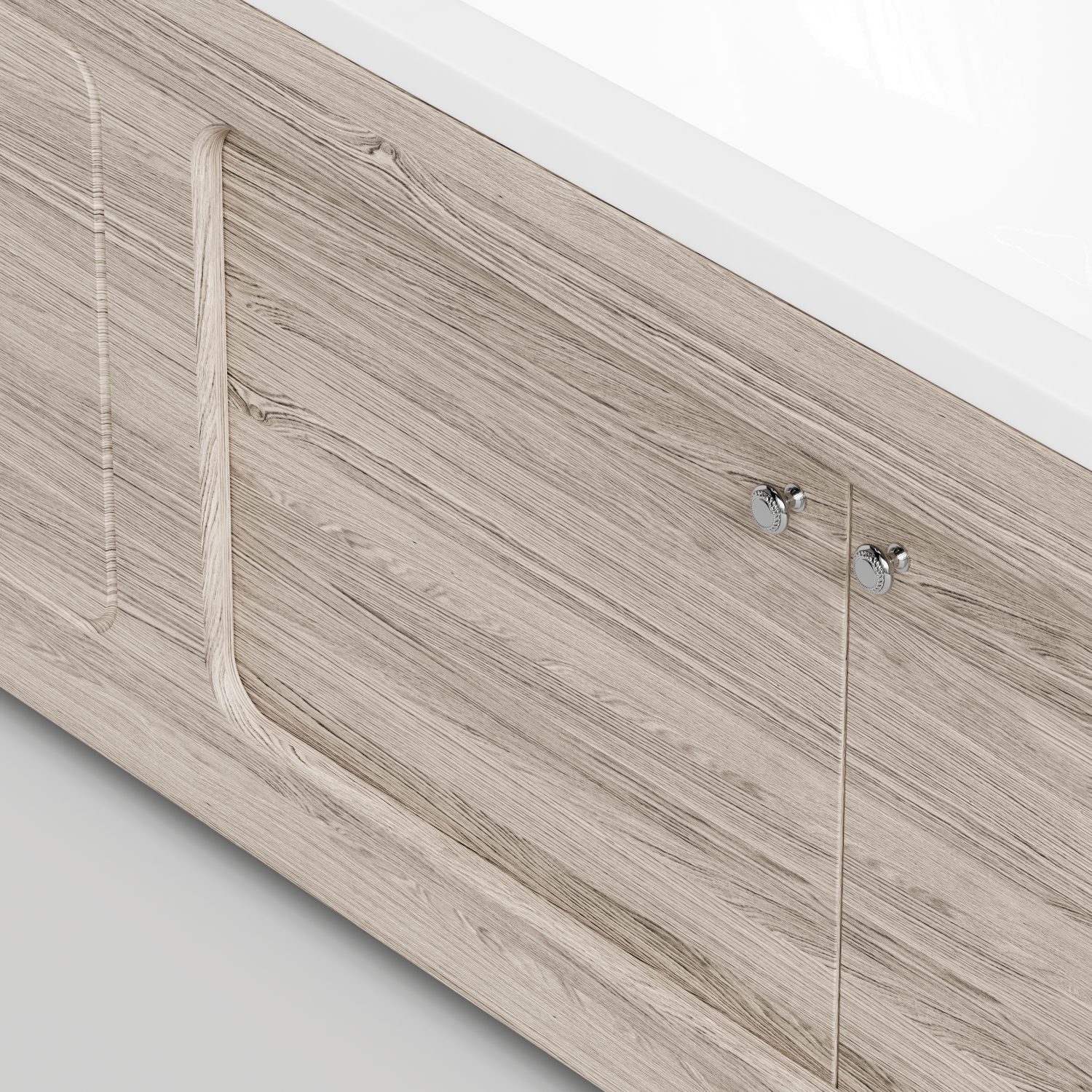 Экран под ванну Vod-ok Лидер 180 раздвижной Дубослив ореховый светлый