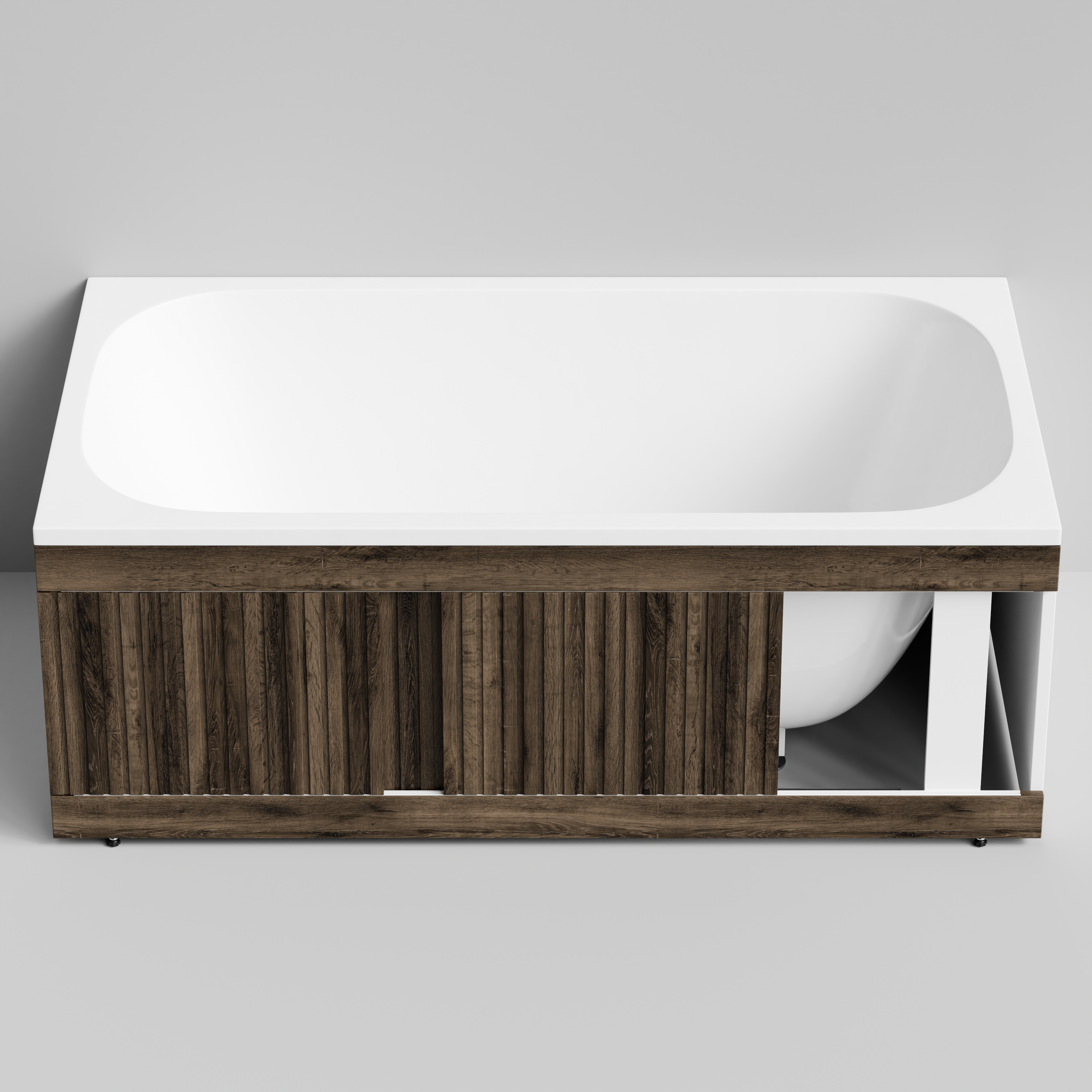 Экран под ванну Vod-ok Тач 150 раздвижной Дуб крымский коричневый