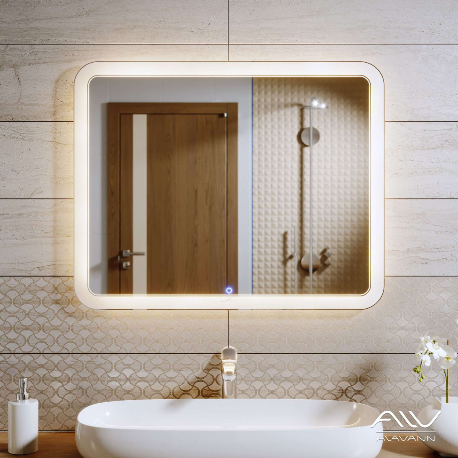 Зеркало Alavann Vanda Lux 80 свет, сенсор